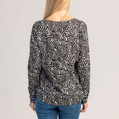 VIVA - DAMSKA KOSZULKA Z DŁUGIM RĘKAWEM, 100% BAWEŁNY