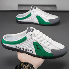 RUNISTAR - 2026 NOWE ODDYCHAJĄCE SIATKOWE SZNUROWADŁA DO BIEGANIA, MĘSKIE BUTY CODZIENNE ANTYPOŚLIZGOWE, SNEAKERSY
