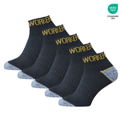 WORKERPRO™ – MĘSKIE SKARPETY ROBOCZE 5W1 Z CERTYFIKATEM OEKO‑TEX (ZESTAW 5 SZTUK)