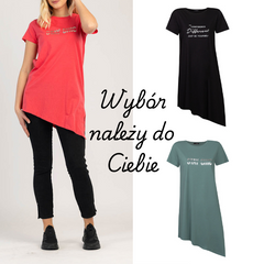KRÓTKA TUNIKA DAMSKA 100% BAWEŁNY - COMFINA