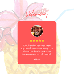 SUKIENKA LETNIA 100% BAWEŁNY - ZAFIRA