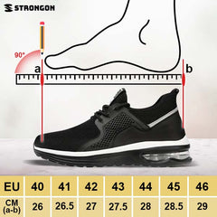 STRONGON® – WZMOCNIONE WYTRZYMAŁE SNEAKERSY MĘSKIE ZE STALOWYM NOSKIEM