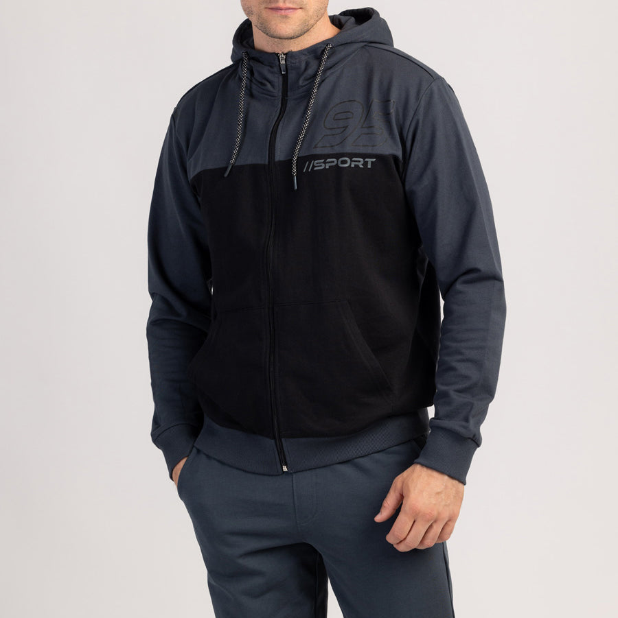 VANTOR - 100% BAWEŁNIANA MĘSKA BLUZA Z KAPTUREM