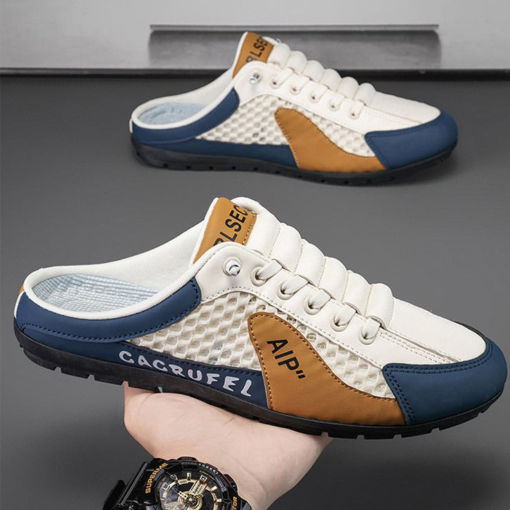 RUNISTAR - 2026 NOWE ODDYCHAJĄCE SIATKOWE SZNUROWADŁA DO BIEGANIA, MĘSKIE BUTY CODZIENNE ANTYPOŚLIZGOWE, SNEAKERSY
