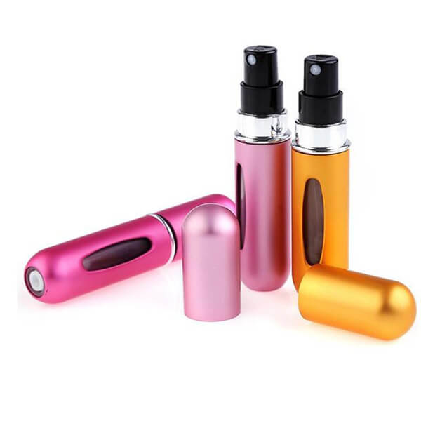 AROMIZER™ - 4 MINI BUTELKI Z SPRYSKIWACZEM W KOLORACH PERFUMÓW