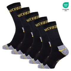 WORKDRY™ – SKARPETY ROBOCZE 5W1 Z CERTYFIKATEM OEKO‑TEX (ZESTAW 5 SZTUK)