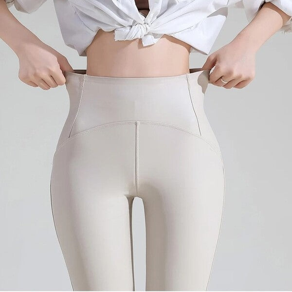 FIERCEFLEX™ - LEGGINSY „SKÓRZANE” OCIEPLANE