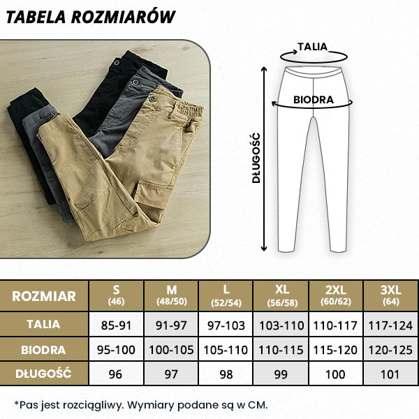 GEARFLEX™ - SPODNIE MĘSKIE CARGO