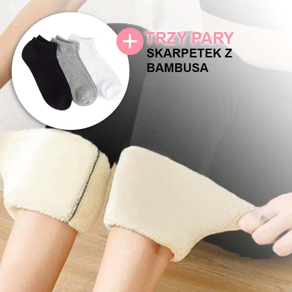 MISSCASHMERE® - ZIMOWE TERMICZNE LEGGINSY