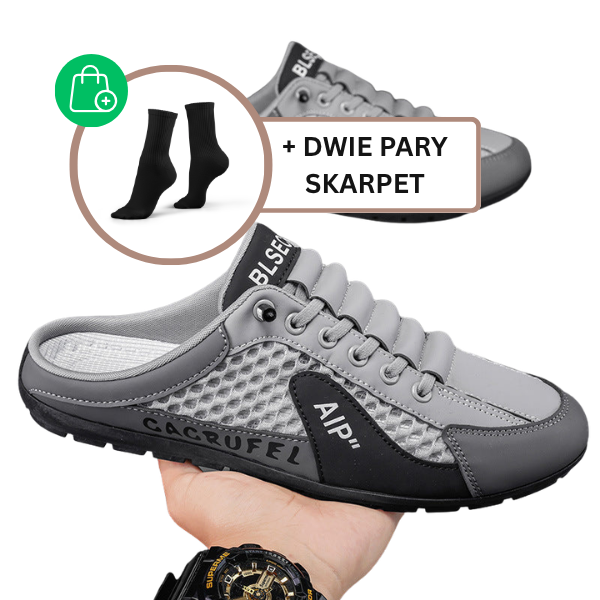 RUNISTAR - 2026 NOWE ODDYCHAJĄCE SIATKOWE SZNUROWADŁA DO BIEGANIA, MĘSKIE BUTY CODZIENNE ANTYPOŚLIZGOWE, SNEAKERSY