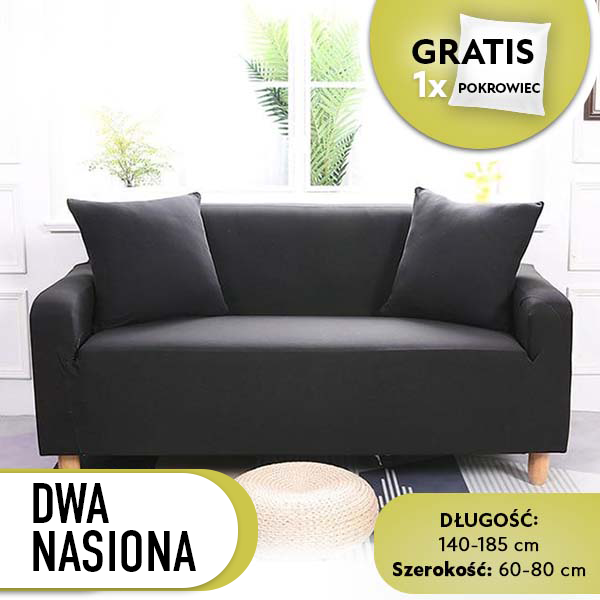 SOFTSTRETCH® - ROZCIĄGLIWE POKROWCE NA SOFĘ - DWA NASIONA