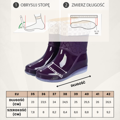COMFORT - BUTY OGRODOWE Z WYJMOWANĄ SKARPETĄ