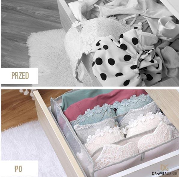 DRAWERGENIE® - 3-CZĘŚCIOWY ZESTAW ORGANIZERÓW DO SZAFY 1 +1 GRATIS