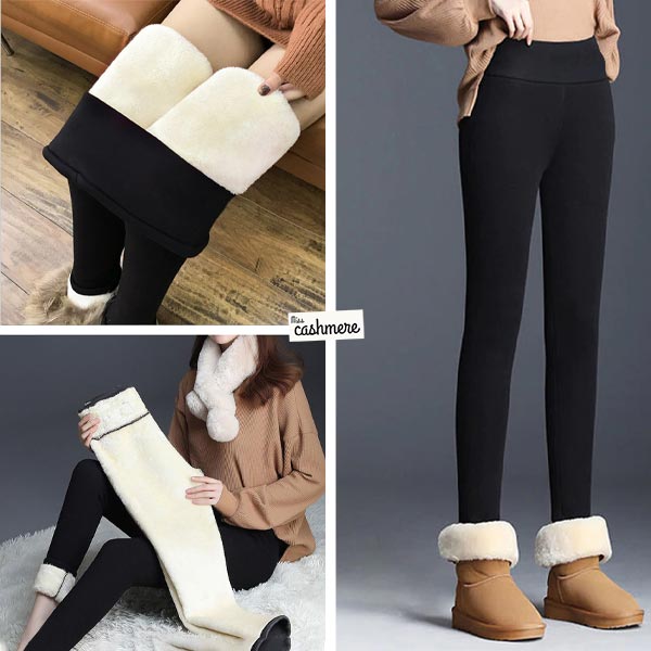 MISSCASHMERE® - ZIMOWE TERMICZNE LEGGINSY